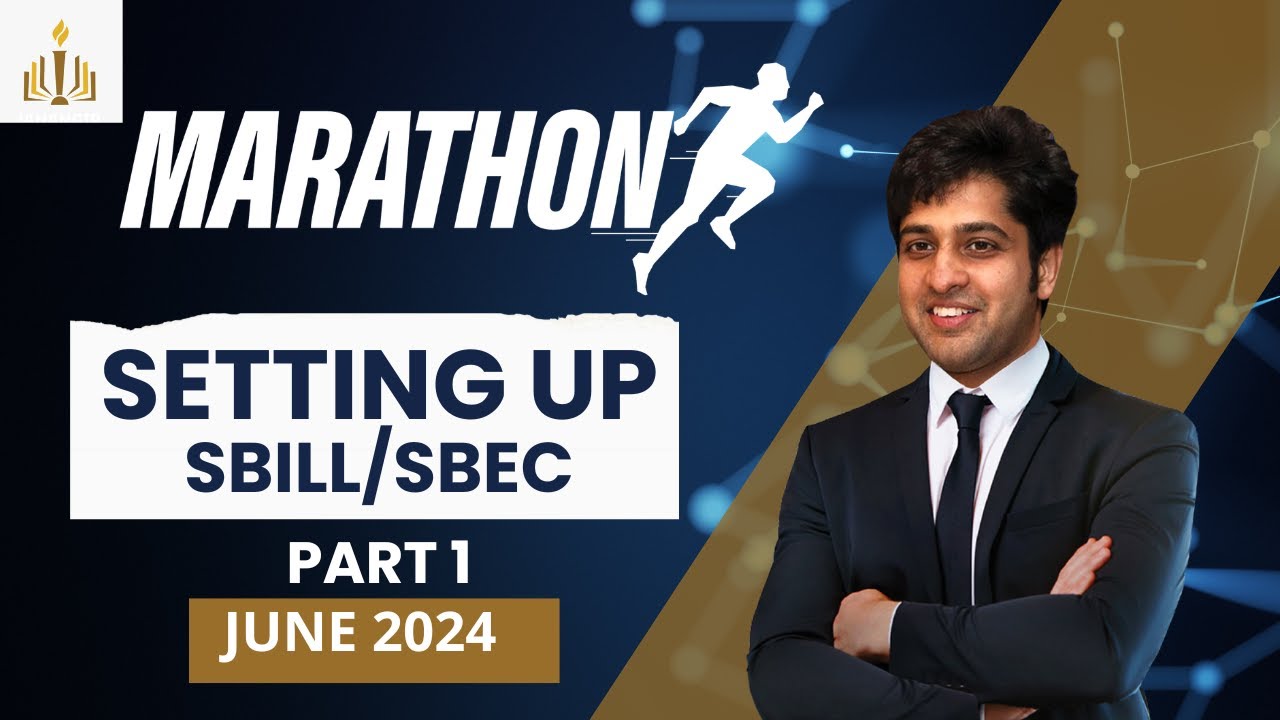 🌟 SBILL/SBEC Marathon Part 1  | CS Executive June 24 | CS Zubair Jahangir | In English 🌟📚