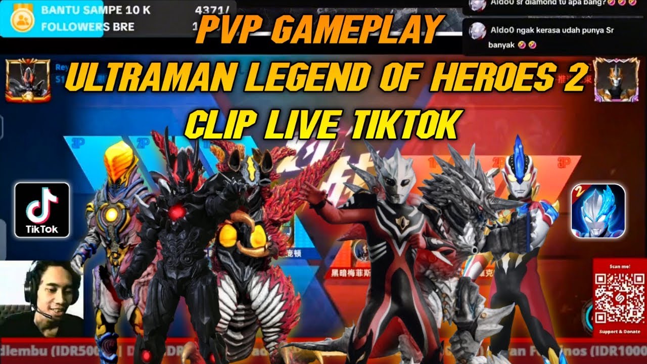 PVP GAMEPLAY ULTRAMAN LEGEND OF HEROES 2 CLIP LIVE TIKTOK🎶