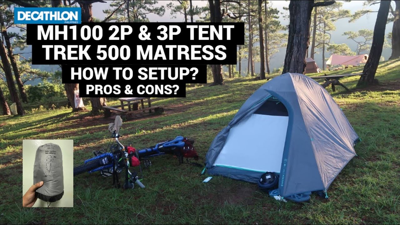 Decathlon Gear Review: MH100 2P/3P tent and Trek500 Auto-Inflatable Mattress!!!