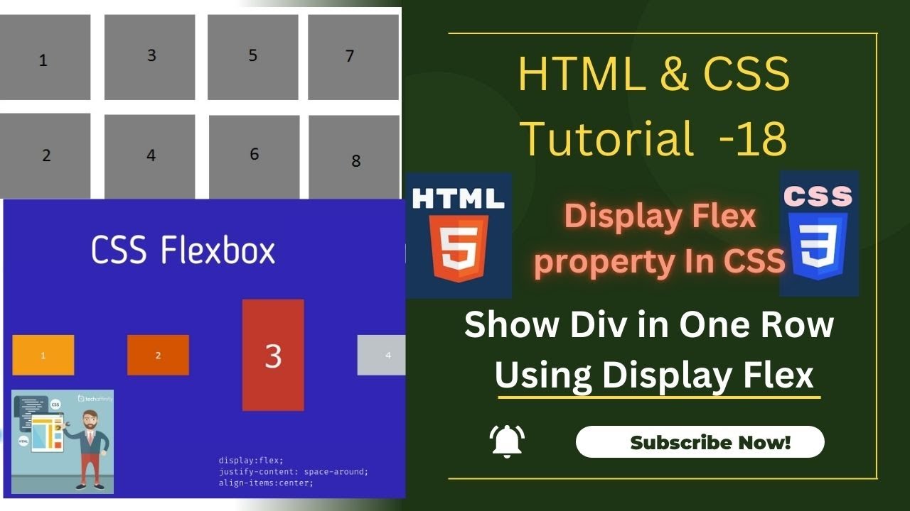 CSS Flexbox Tutorial For Beginners in Hindi (Tutorial 18 )  🔥 