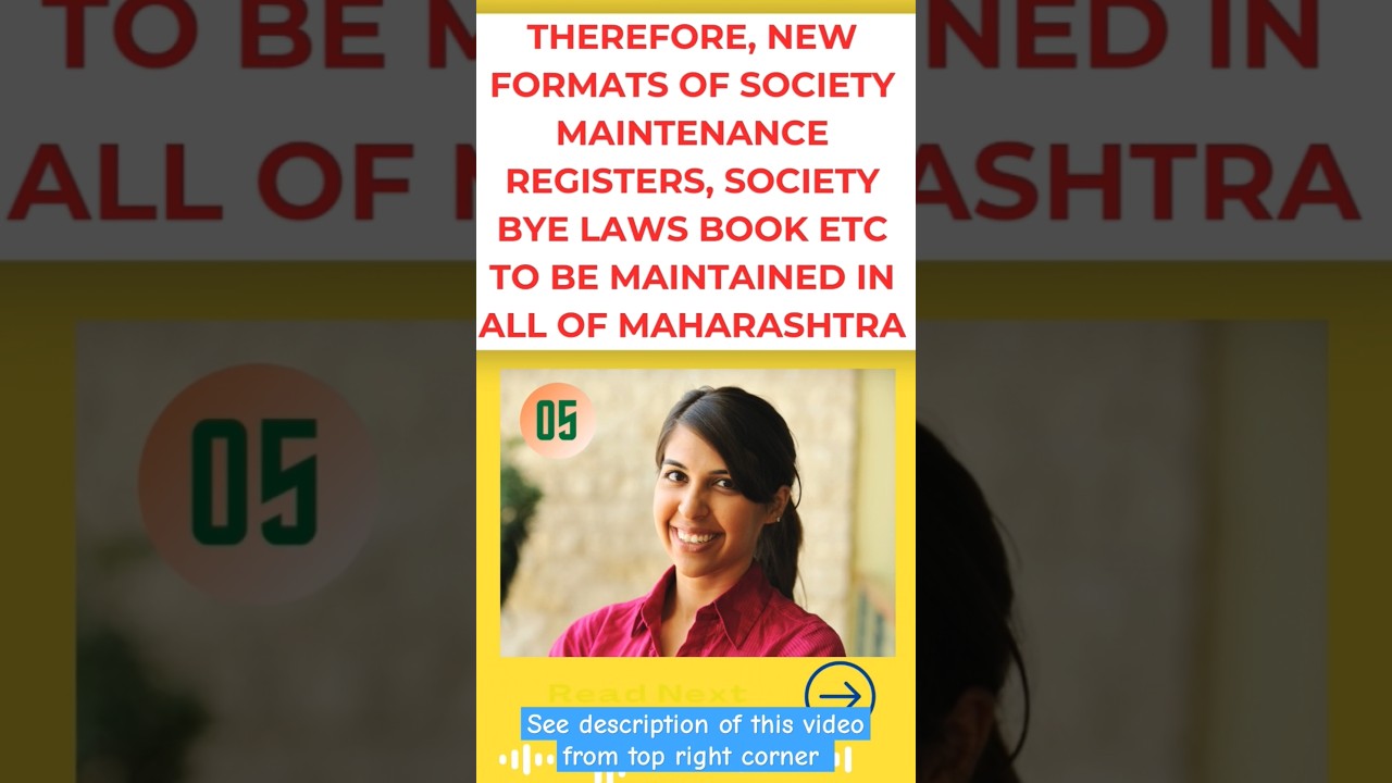New Housing Society Registers | Cooperative Society Act | Co operative Housing Society