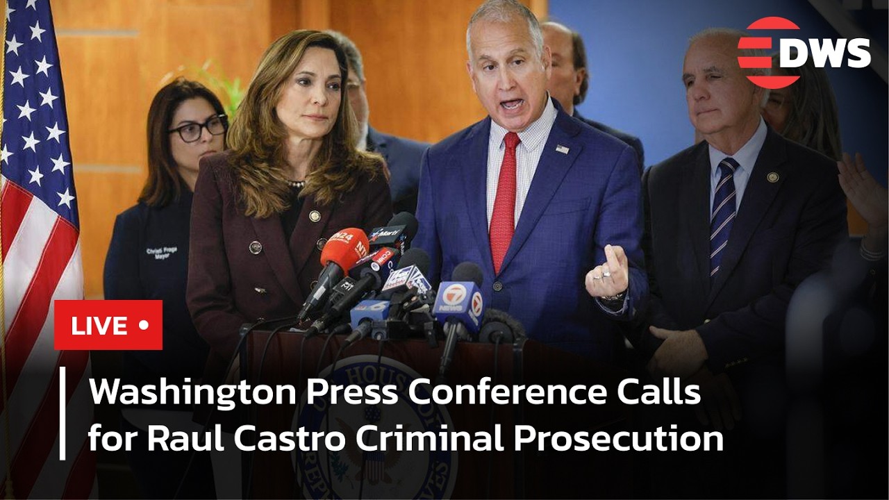 LIVE:US Lawmakers Demand Indictment of Raul Castro in Heated Press Conference | DWS News | AC14