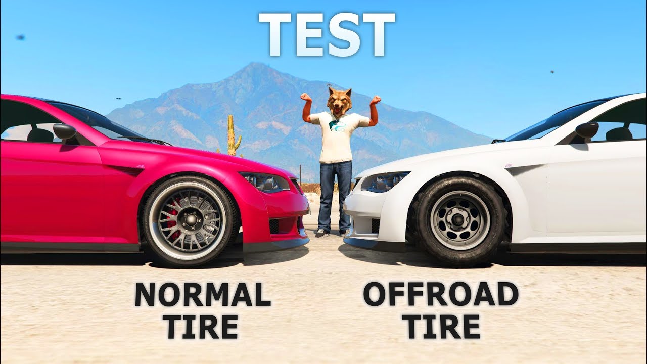 GTA V - Normal tires vs Offroad tires