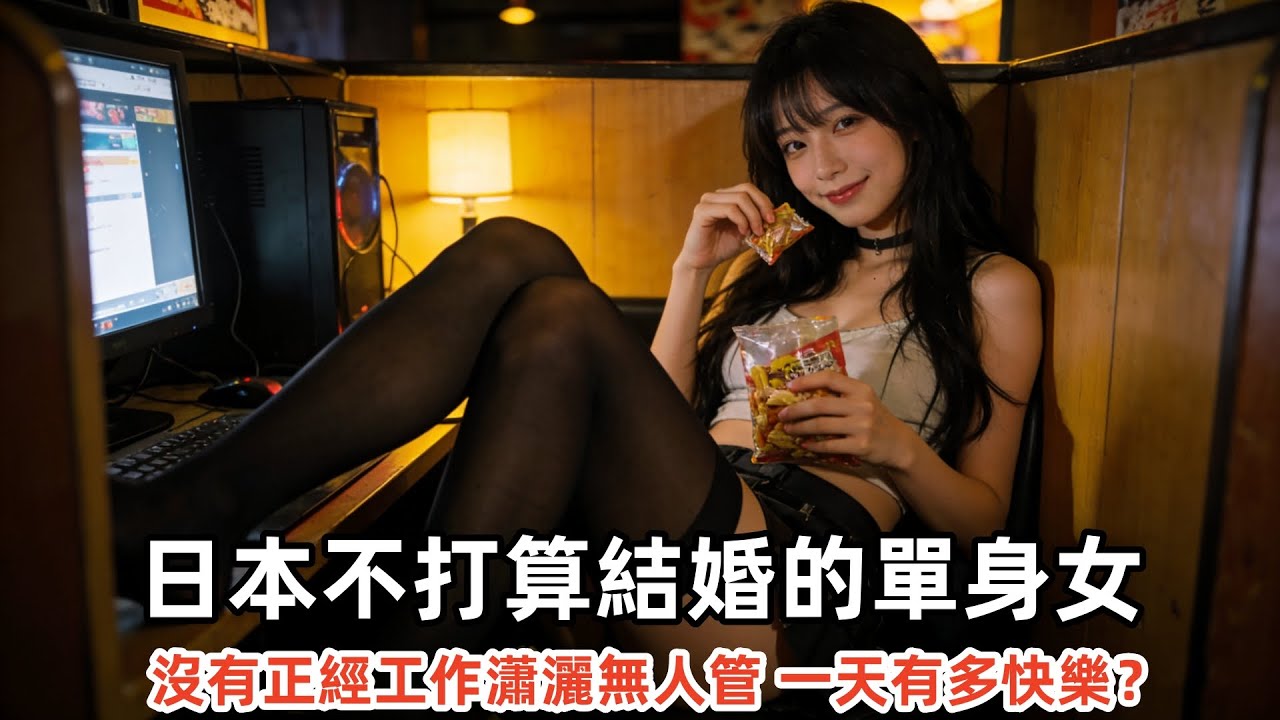 日本不打算結婚的單身女，沒正經工作瀟灑無人管，一天有多快樂？