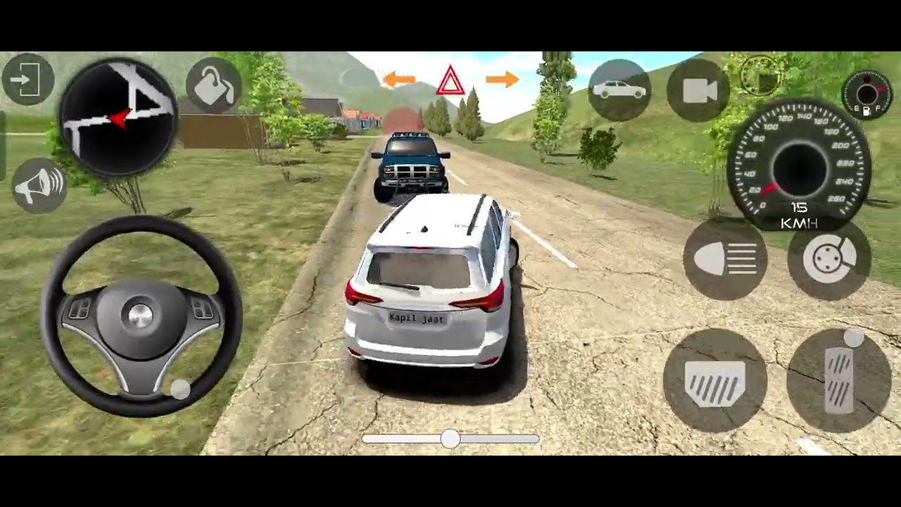 Toyota new white fortuner Target game race 😎👍 new white fortuner Target game race 😎👍