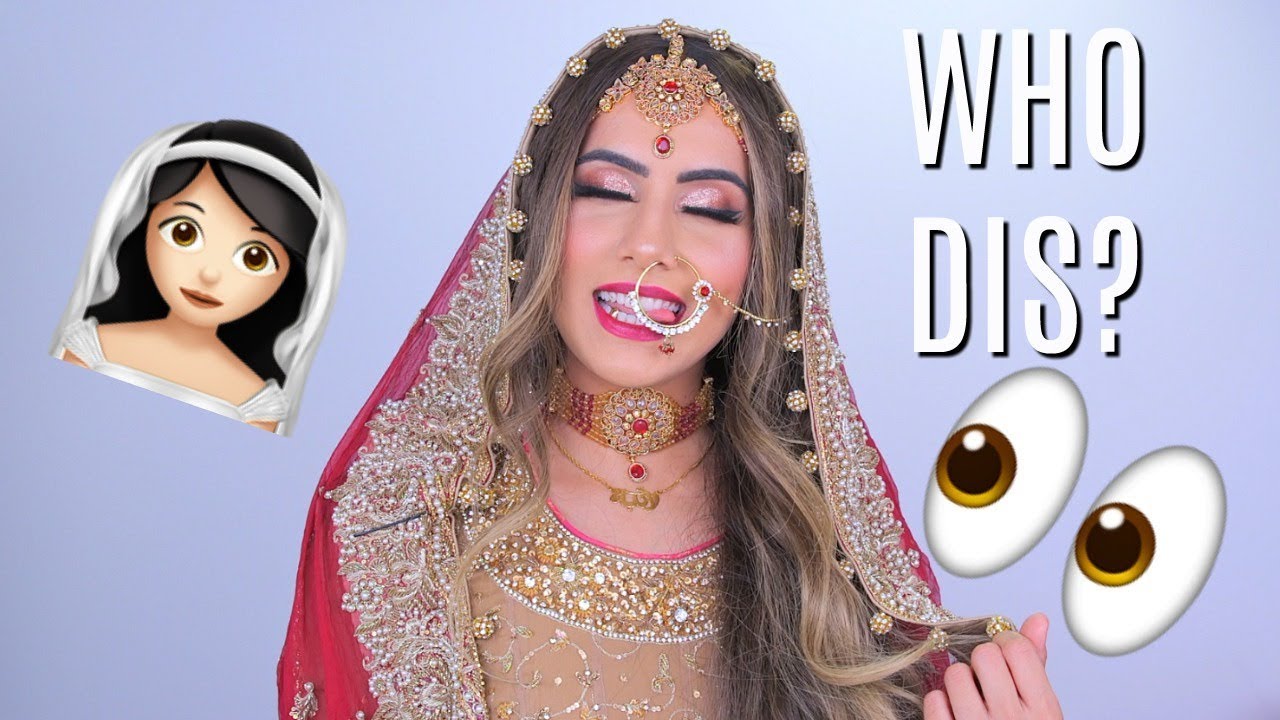 WATCH ME TURN INTO A PAKISTANI/INDIAN BRIDE!! | Seester In Law Does My Makeup