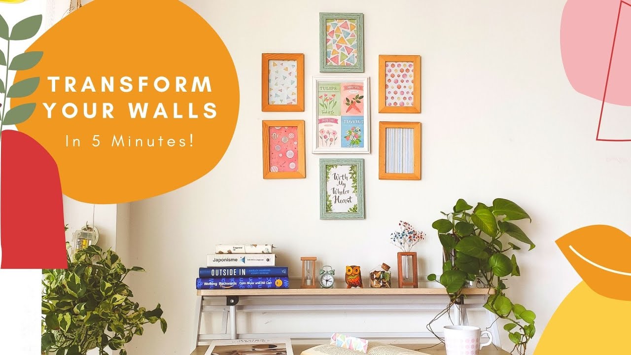 5 Minute Hacks For Home Decor - Wall Decoration | DIY Wall Art | Instant Home Makeover | #hack