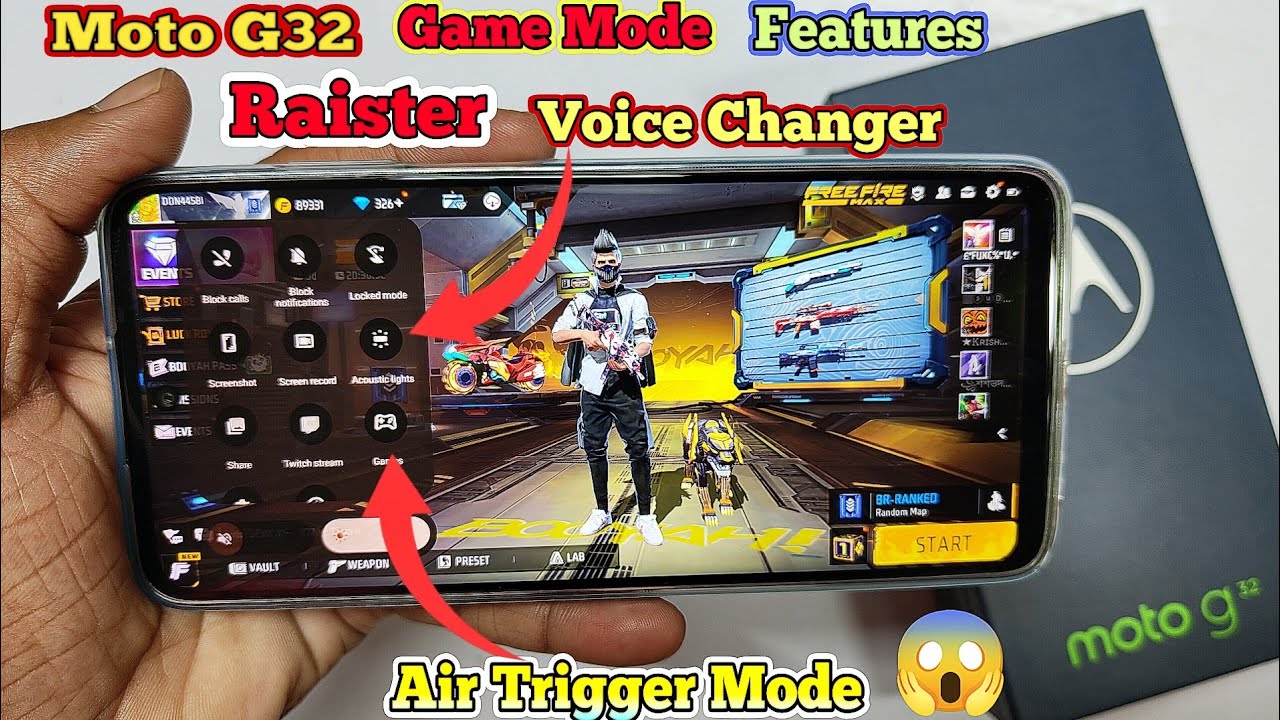 Moto G32 Game Mode Features | Voice Changer Like Raistar 😱.. || Moto Smartphone Game Booster..
