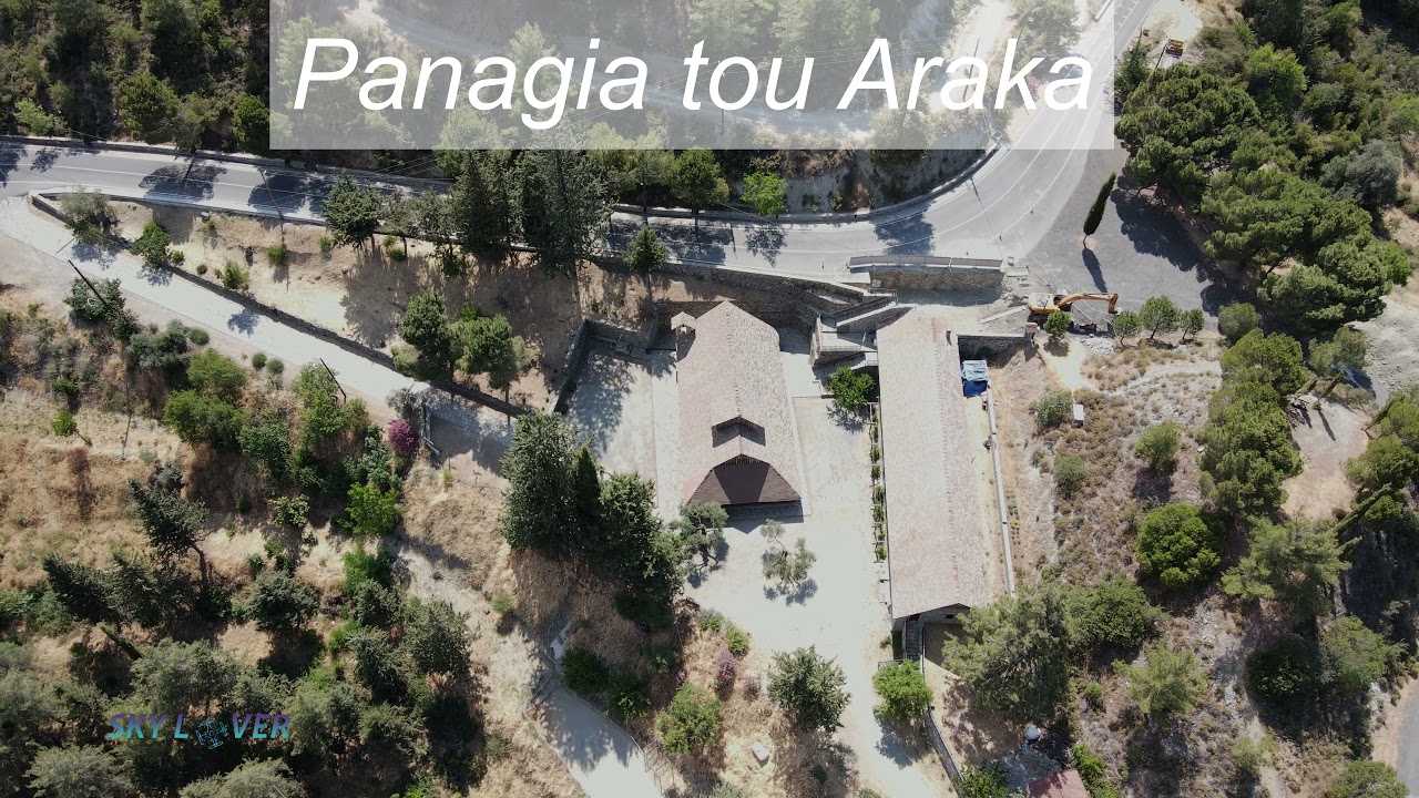 lagoudera  Panagia tou araka, , Cyprus Drone footage