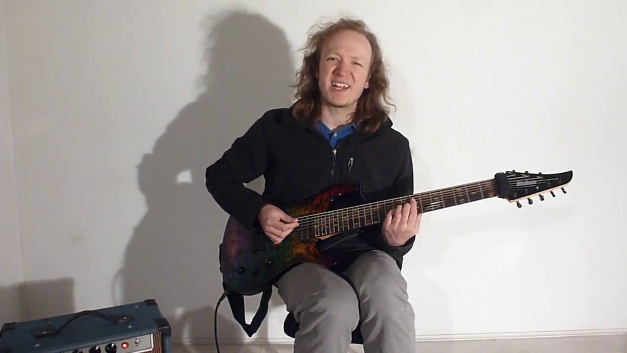 Incorrectly wired humbucker pickup.