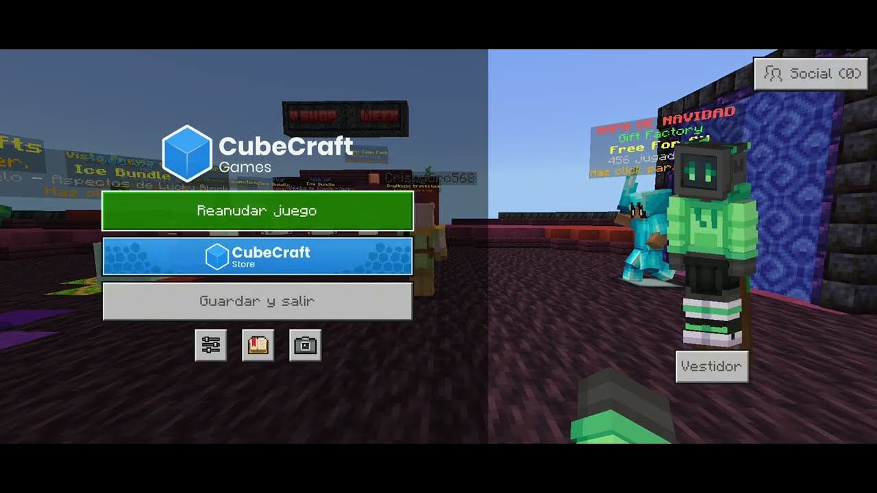 CUBE CRAFT PVP ^2 VS 2^