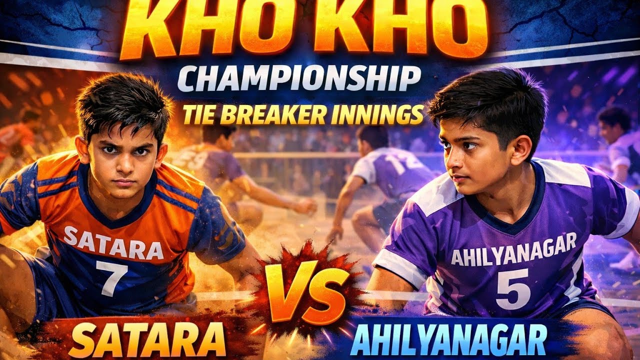 Satara Vs Ahilyanagar | Tie Breaker Innings | kho kho |