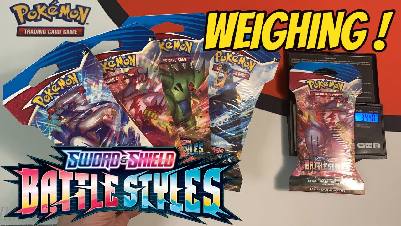 Can you weigh Battle Styles Booster Packs?