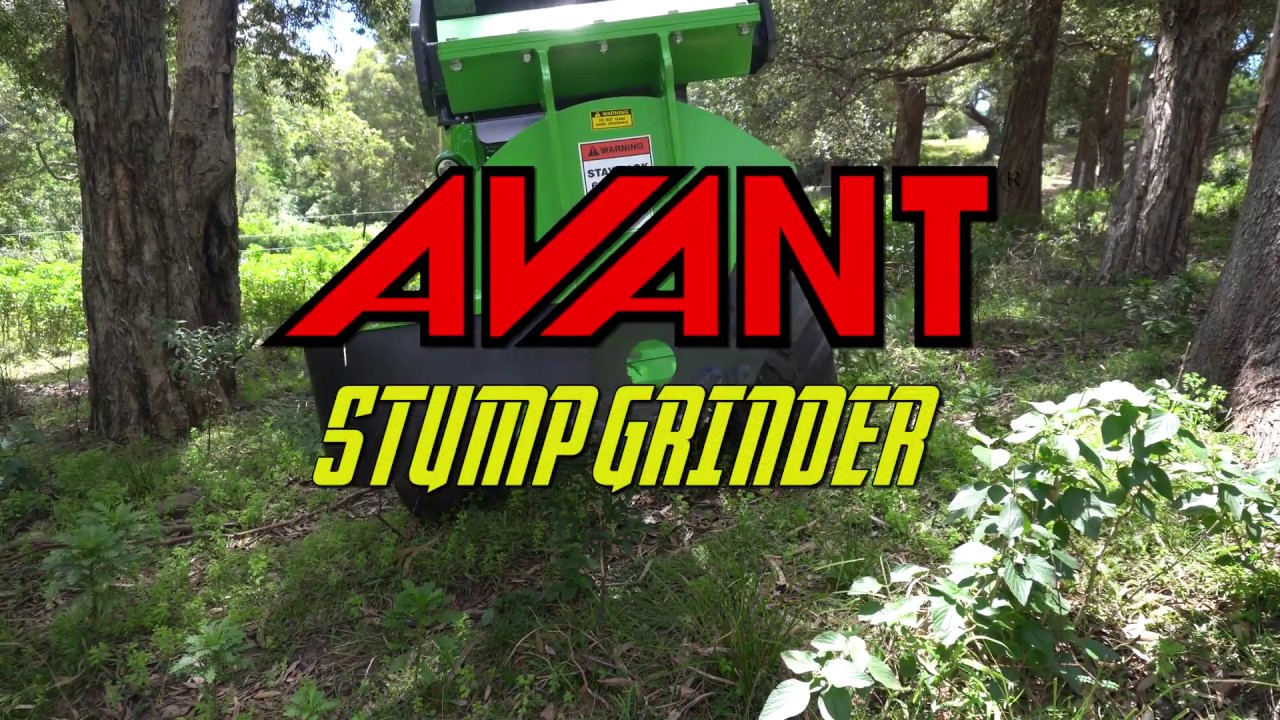 New Avant Stump Grinding Attachment on Avant 635 Loader