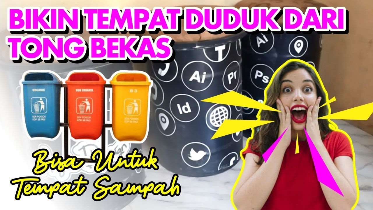 Wow!!! ada tutorial bikin tempat duduk UNIK dari drum bekas. JANGAN DI TONTOOON