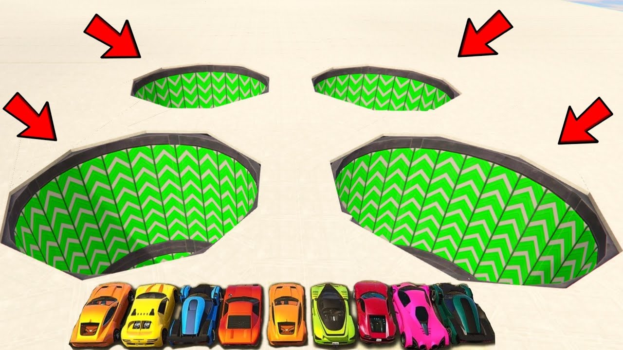 4 Hole Vs 1 Car 926.286% IMPOSSIBLE Race in GTA 5!