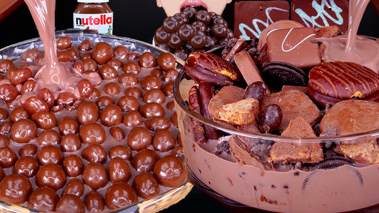 ASMR DUBAI CHOCOLATE MALTESERS MAGNUM ICE CREAM DESSERT MUKBANG 두바이 초콜릿 먹방ドバイチョコレート 咀嚼音EATING SOUNDS