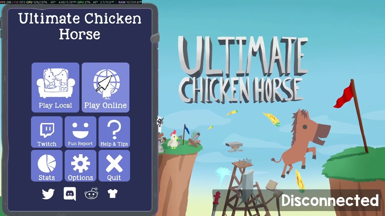 Ultimate Chicken Horse 20260228 等朋友開完會