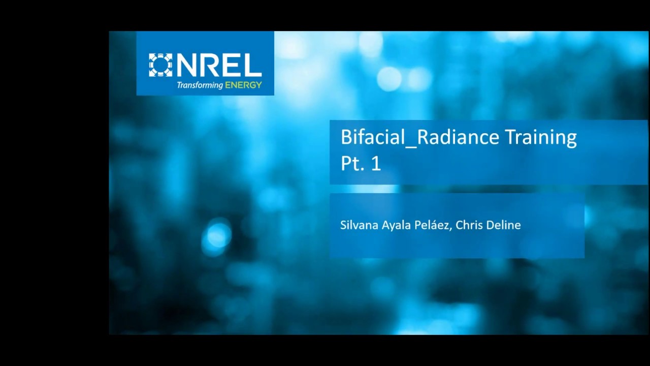 Bifacial_Radiance Software Training – Part 1