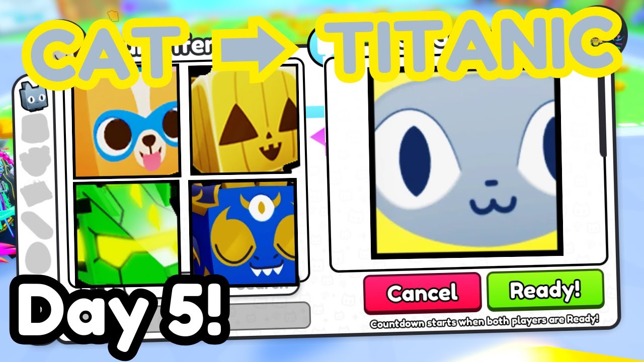 Cat to Titanic #5 - CHRISTMAS INFLATION! 35M+ Gems Profit! (Pet Simulator 99)