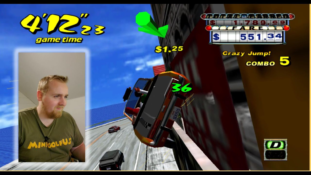 Crazy Taxi Gameplay Original (Steam) - Crazy Taxi Gameplay With Commentary