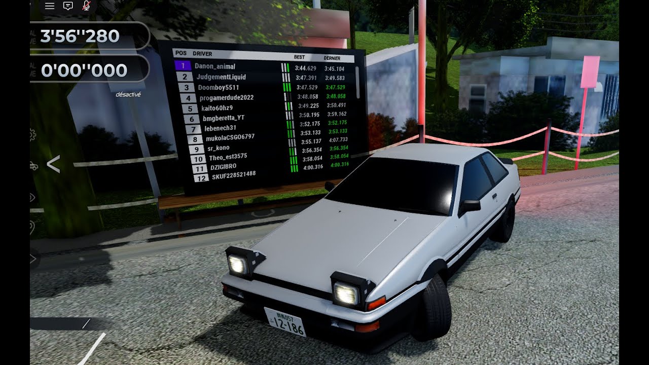 ominous runners roblox akina AE86 Trueno coupé 3.56.354 minutes