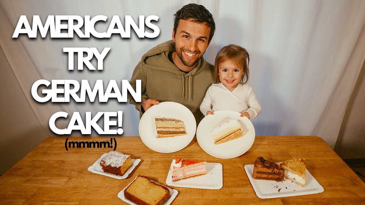 Americans Taste Test German Cake (Kuchen)! | Black Forest Cake, Bienenstich, K&auml;sekuchen + MORE!