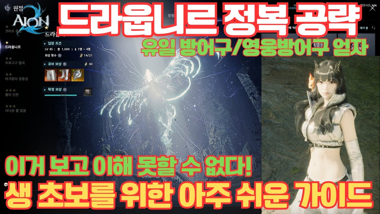[아이온2] 진짜 초보를 위한 드라웁니르 정복 공략 영상_ 이보다 쉬울 수 없다!