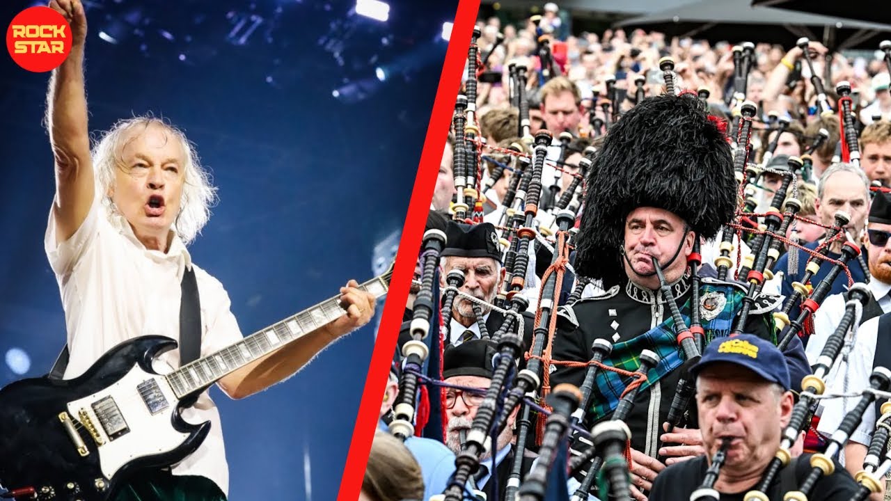 AC/DC зажигают в Мельбурне! Волынщики побили мировой рекорд на площади Федерации