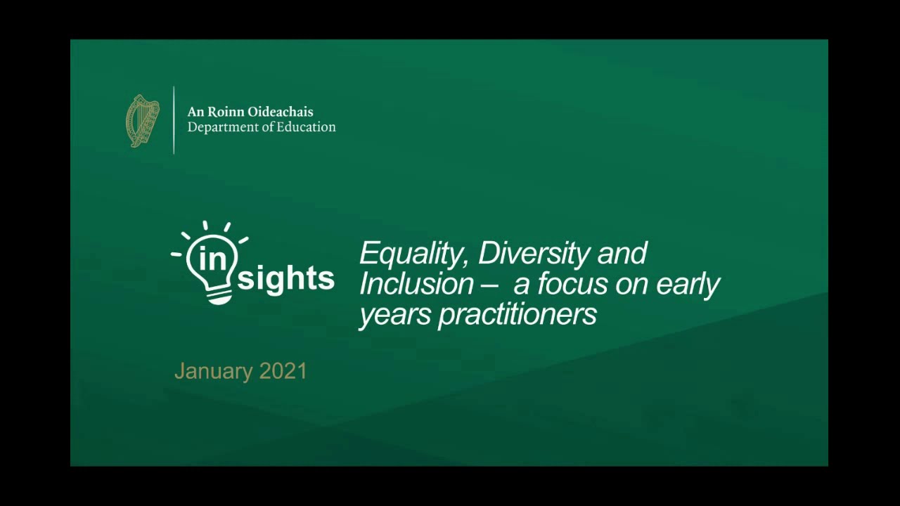 Equality, Diversity and Inclusion   A focus on early years practioners
