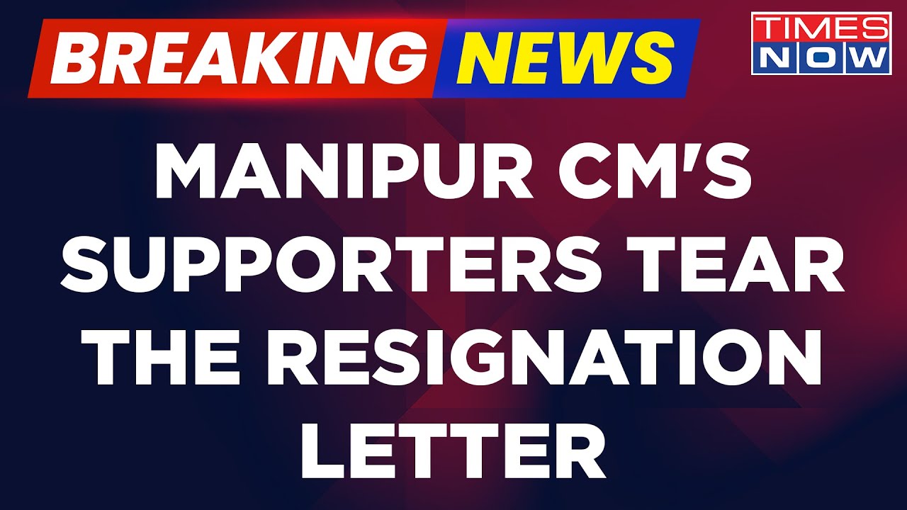 Breaking News: Manipur CM N. Biren Singh Submits Resignation To Governor; Supporters Tear The Letter