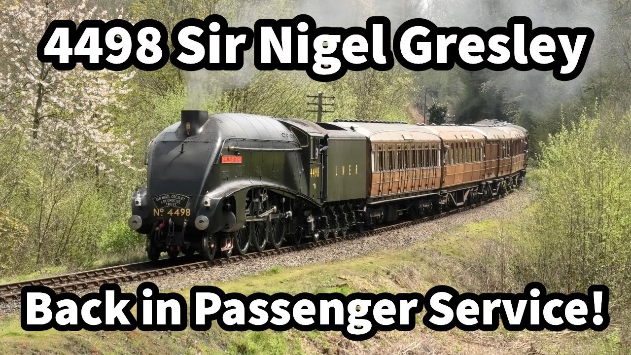 BACK IN SERVICE! 4498 Sir Nigel Gresley and the TEAKS at the Severn Valley Railway Gala 21/04/22