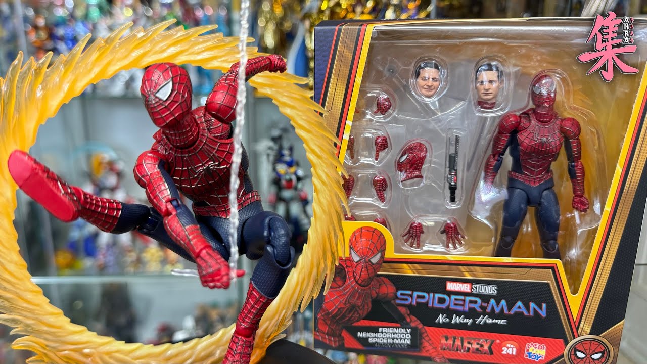 DEFINITIVO - Medicom MAFEX Friendly Neighborhood Spider-Man No Way Home Tobey Maguire Action Figure