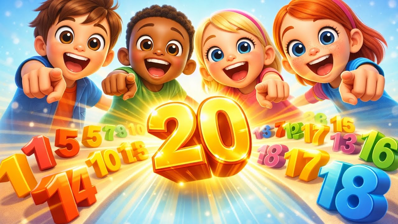 Numbers 1–20 Song for Kids | Fun Counting Song