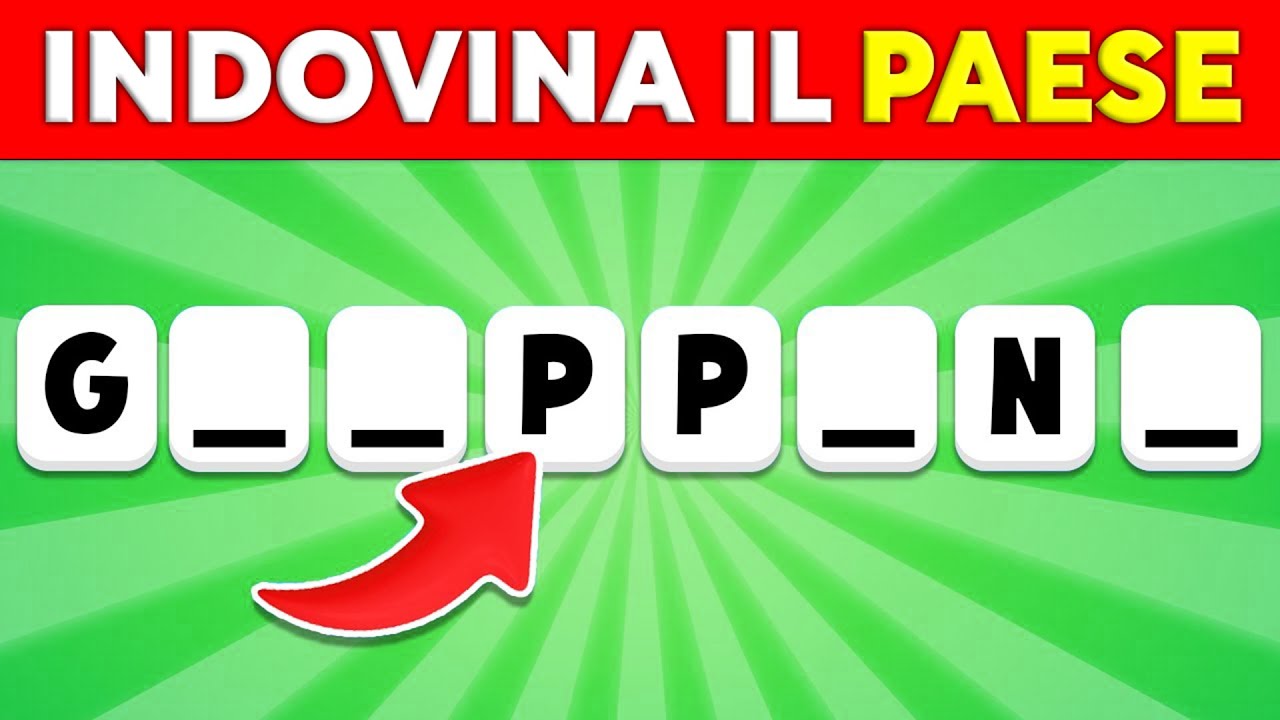 Indovina il Paese Senza Vocali 🌍🚩 | Quiz Geografia