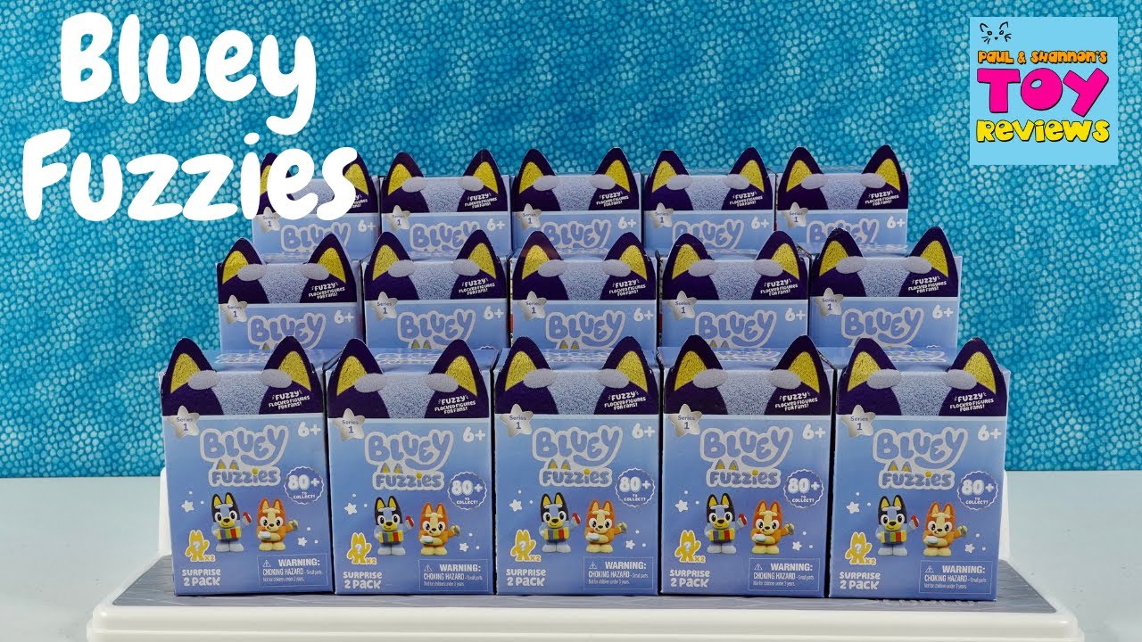 Bluey Fuzzies Series 1 Surprise 2 Pack Blind Box Unboxing