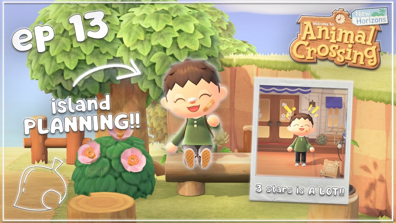 island PLANNING & starting the HOTEL!! 🌿 | animal crossing #13