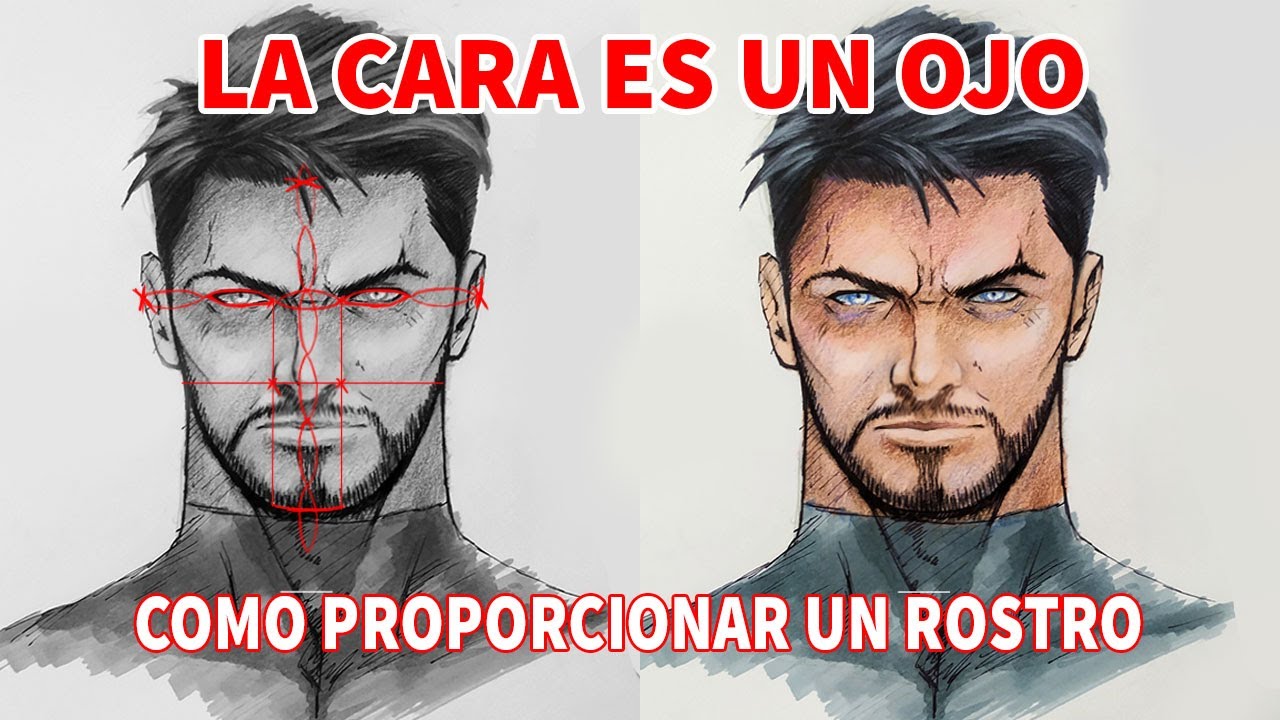 Como dibujar la CARA con la medida de un OJO - TUTORIAL