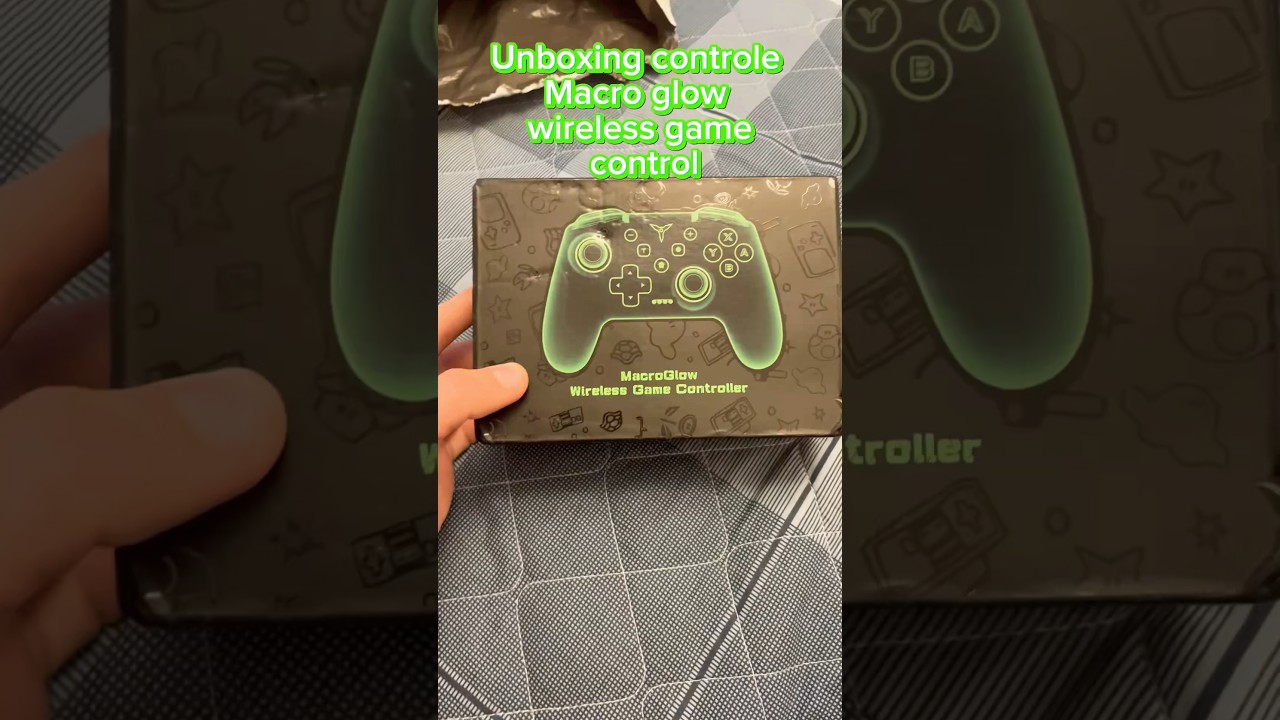 Unboxing controle Macro glow wireless game control #unboxing #games #control