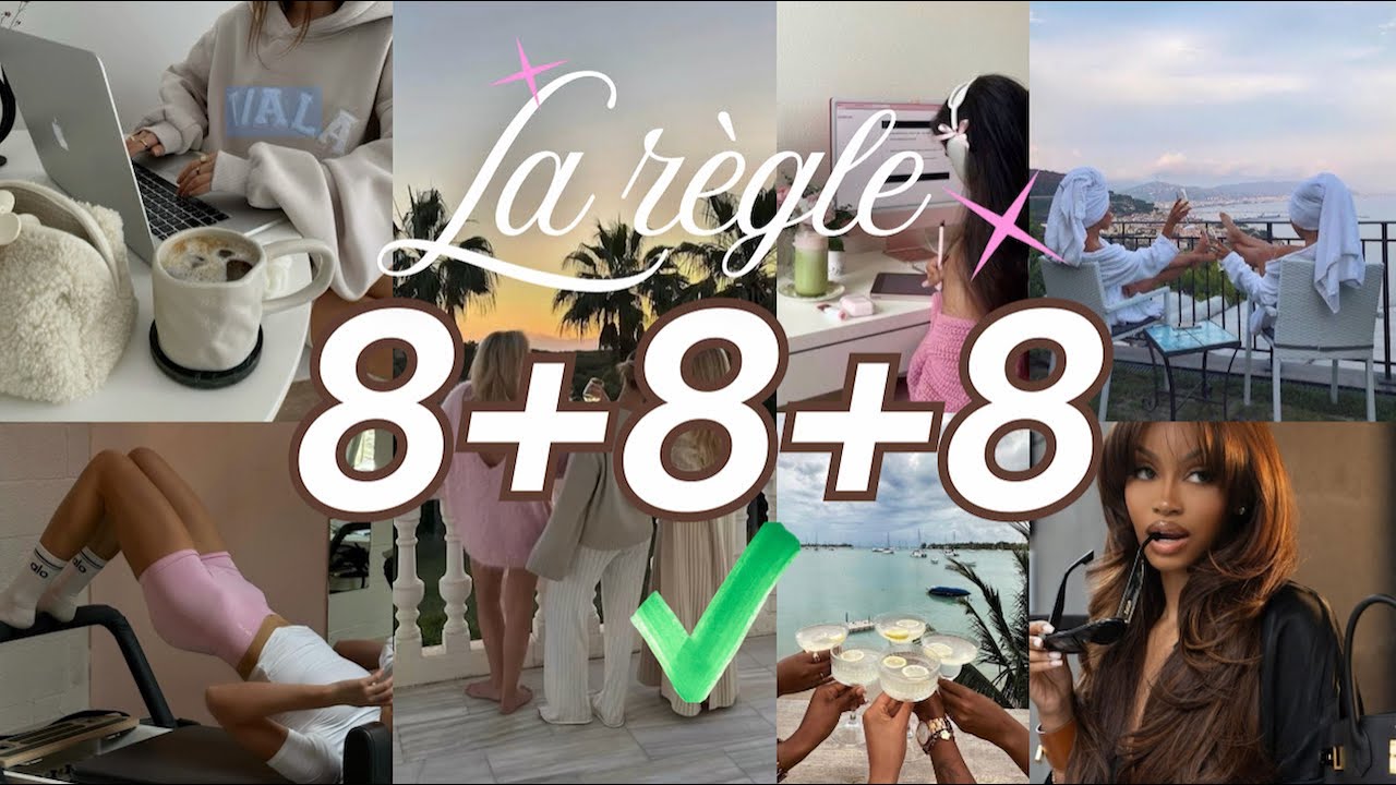 La règle 8+8+8 qui a révolutionné mes journées, et pourrait bien transformer les tiennes