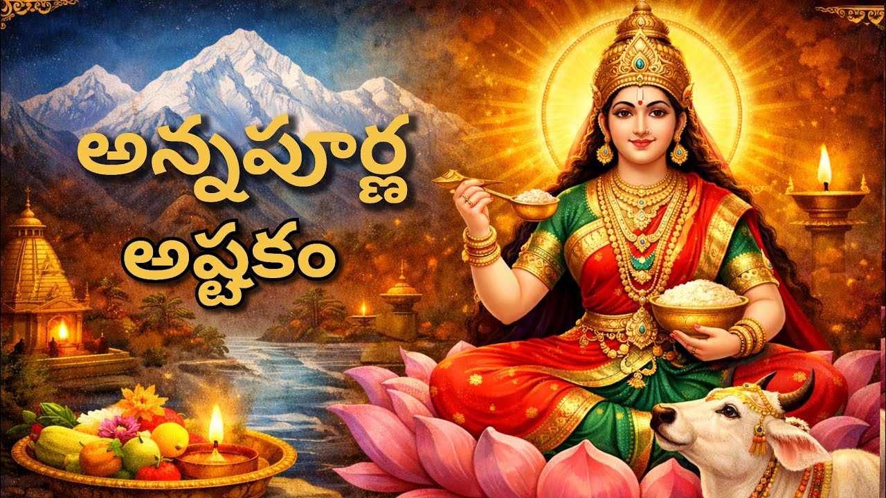శుక్రవారం నాడు ఈ అన్నపూర్ణ అష్టకం మీ ఇంట్లో వినండి ధన ధాన్యాలకు లోటు ఉండదు | Annapoorna ashtakam 