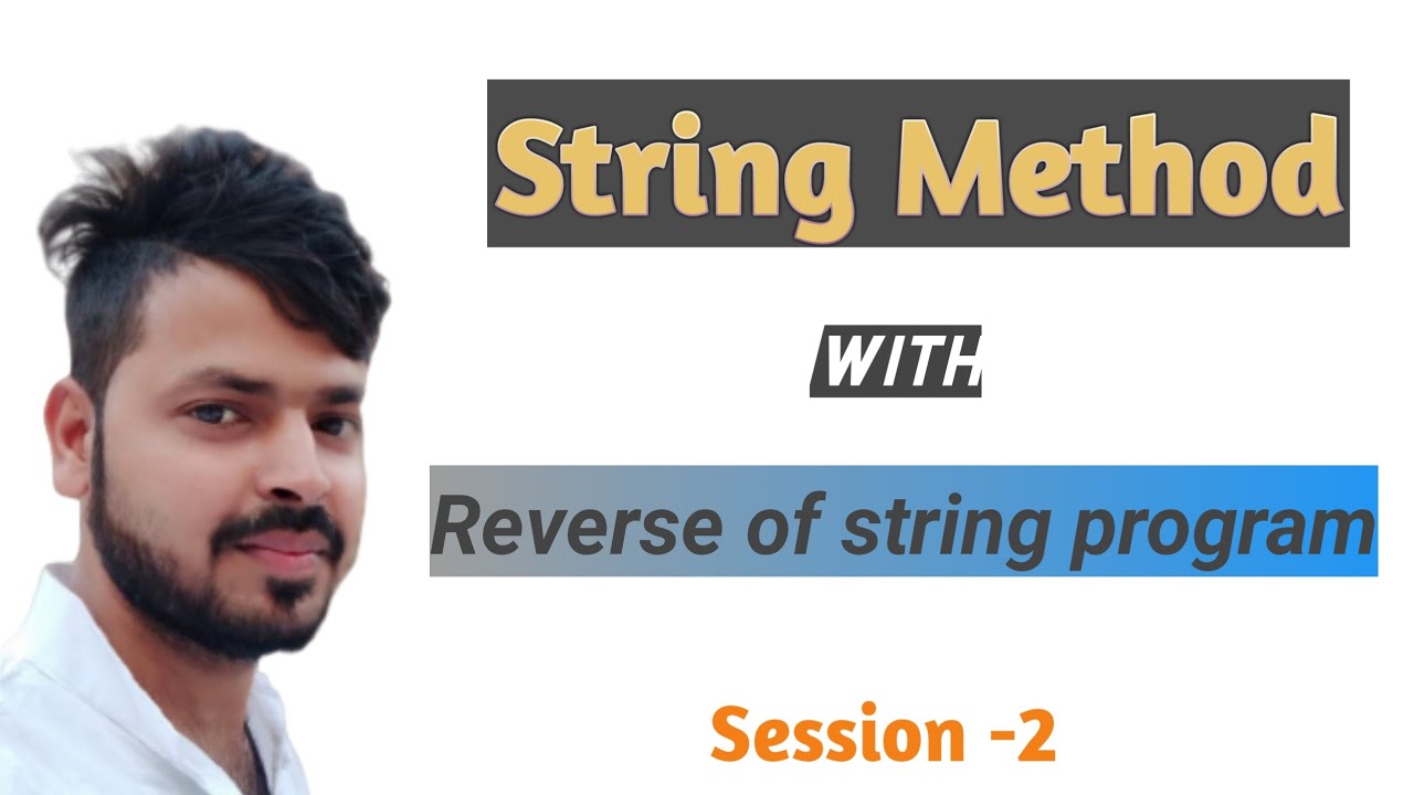 Reverse of string program in java