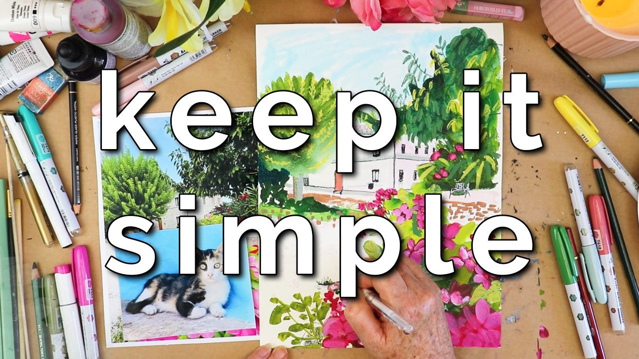 You can sketch/paint ANYTHING once you learn to simplify... let me show you one way 💖