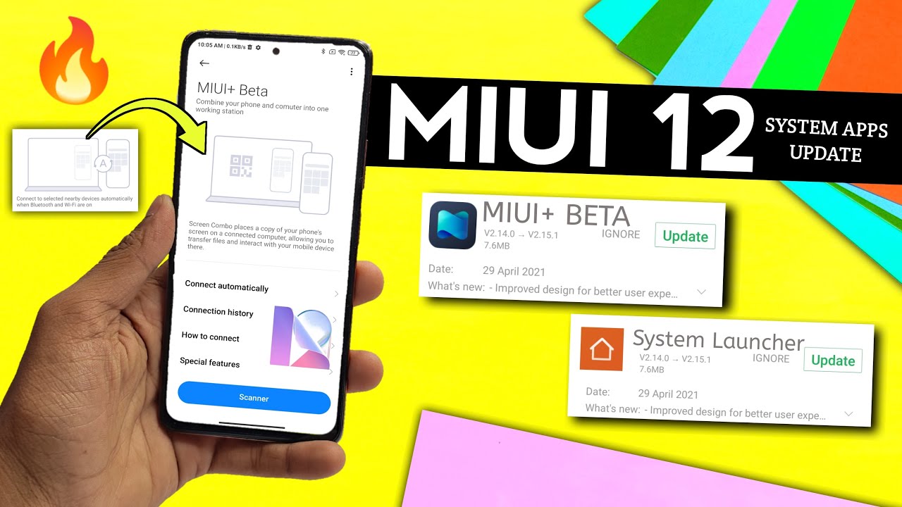MIUI 12 System Apps Update April (System Launcher, Gallery, Notes, MIUI+ Beta) | MIUI 12
