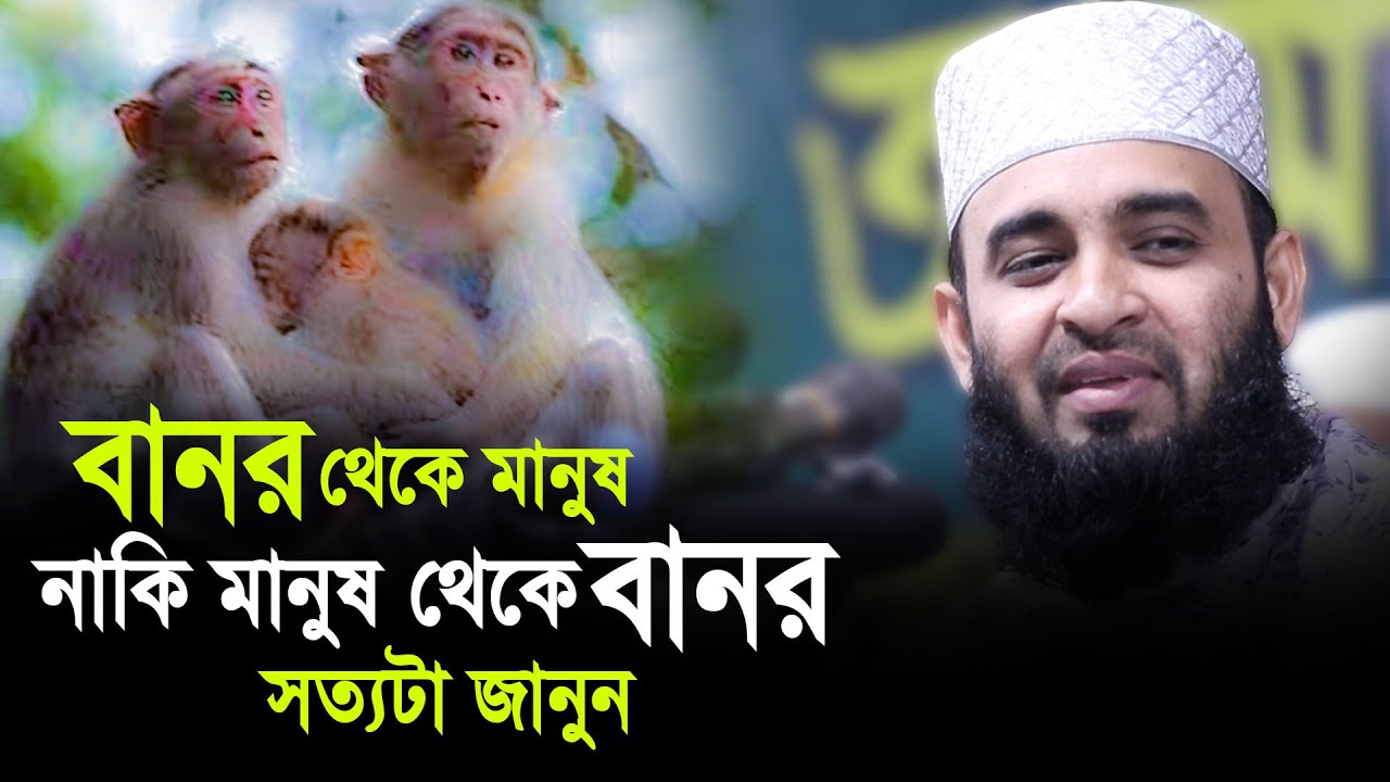 বানর থেকে মানুষ নাকি মানুষ থেকে বানর সত্যটা জানুন। মিজানুর রহমান আজহারী
