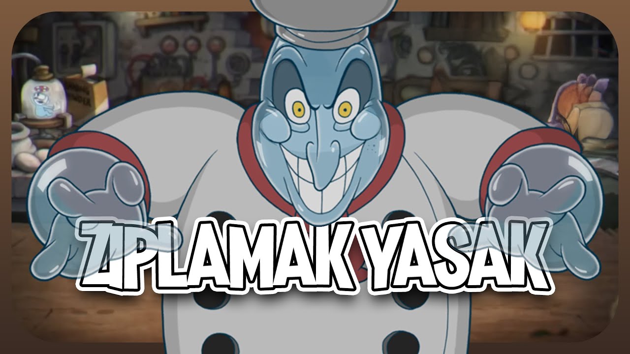 Cuphead DLC'yi HİÇ ZIPLAMADAN BİTİRDİM!
