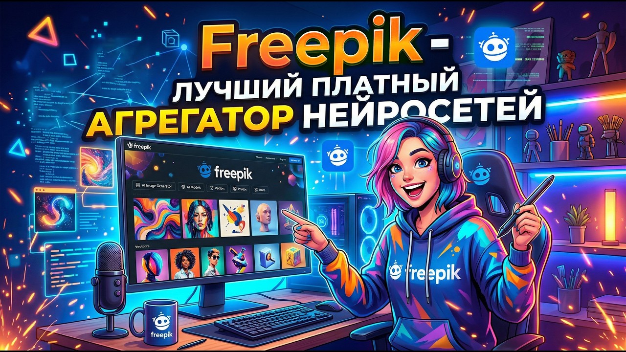 Freepik - лучший платный агрегатор нейронок