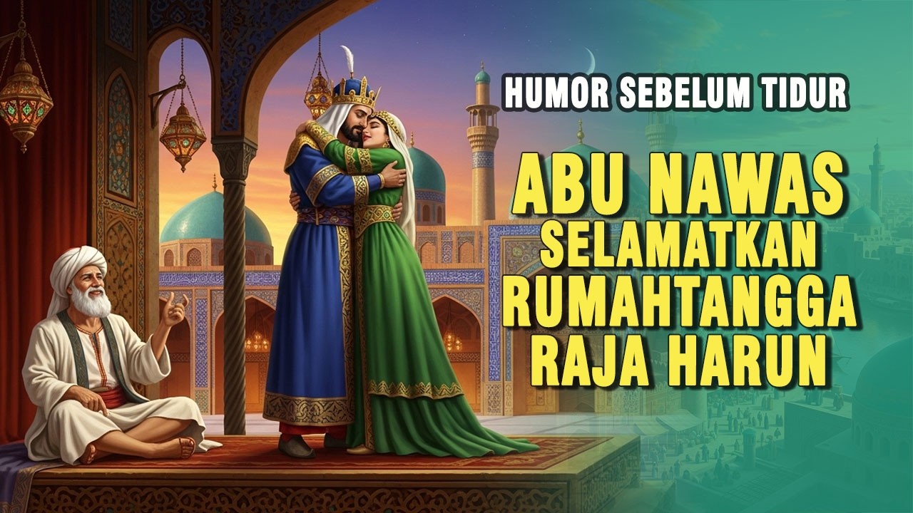 ABU NAWAS SELAMATKAN RUMAH TANGGA RAJA HARUN AL-RASYID || KISAH LUCU PENGANTAR TIDUR