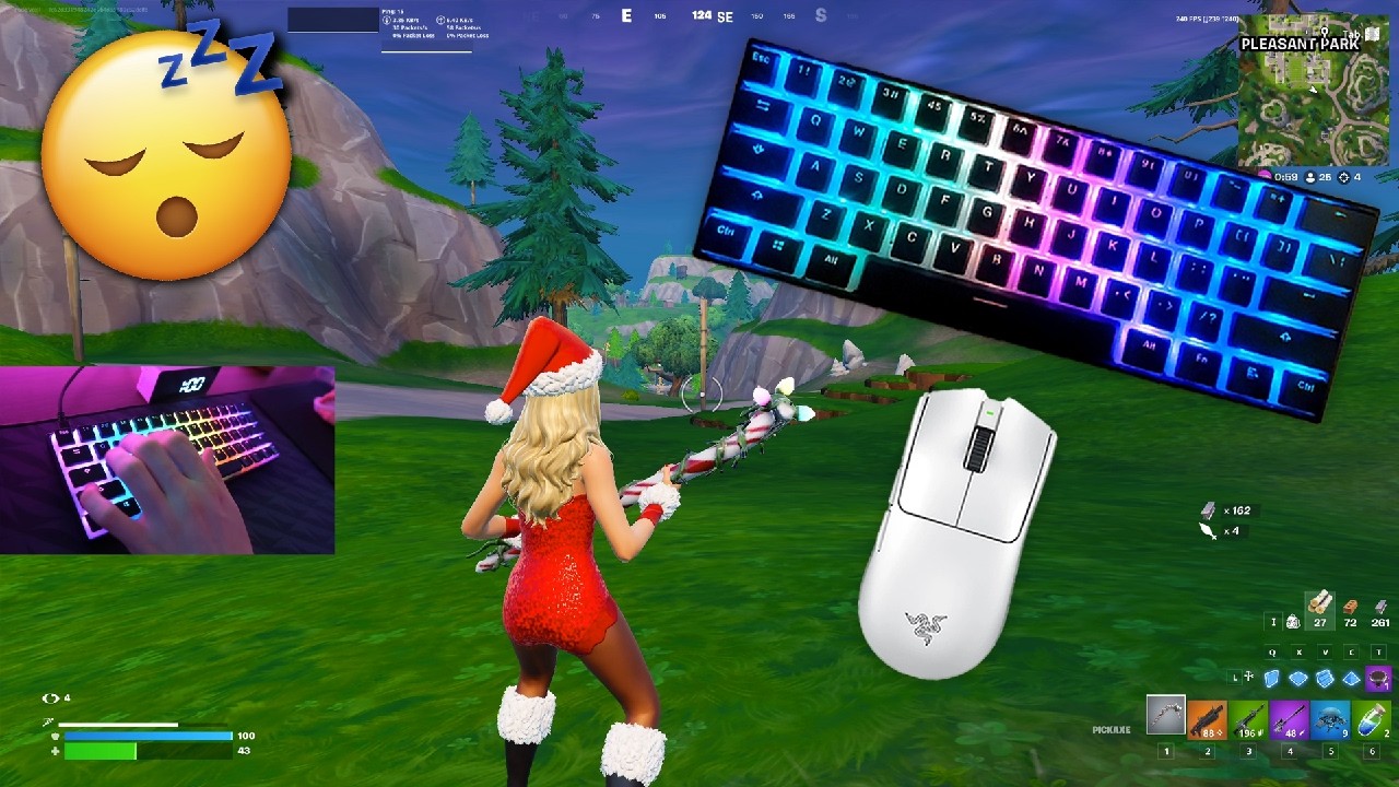 Anne Pro 2 (Gateron Brown) Keyboard & Mouse Sounds ASMR 240FPS 4K