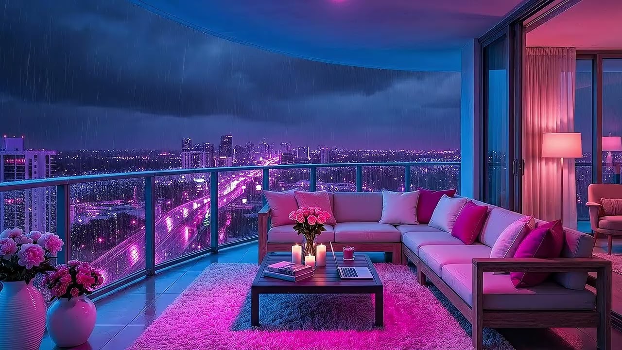 🌿 Fresh Rain Cyberpunk Lofi Chill Vibes